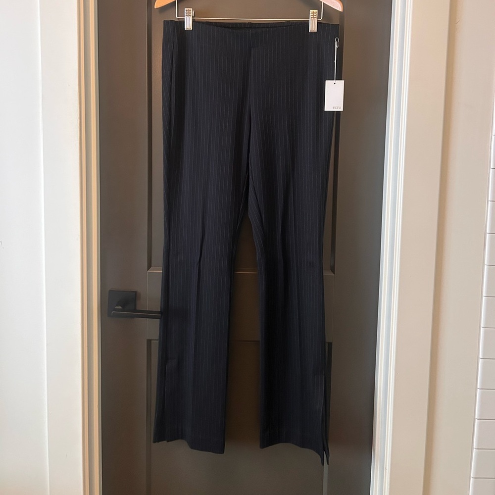 Ecru Sia Pinstripe Pant